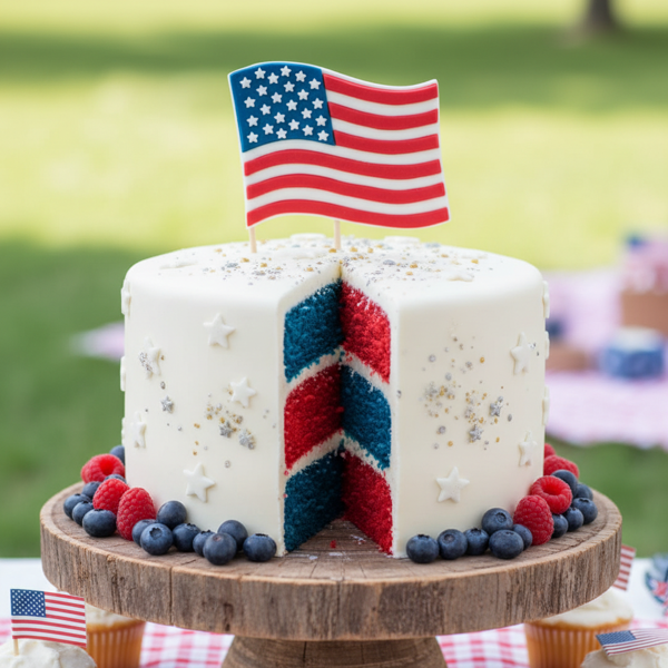 Star-Spangled Swirl Cake recipe
