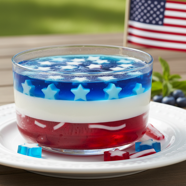 Stars and Stripes Gelatin Delight recipe