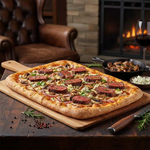 Steakhouse Delight Pizza recipe
