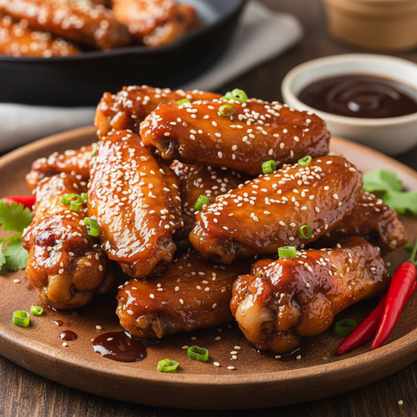 Sticky Hoisin-Glazed Chicken Wings recipe