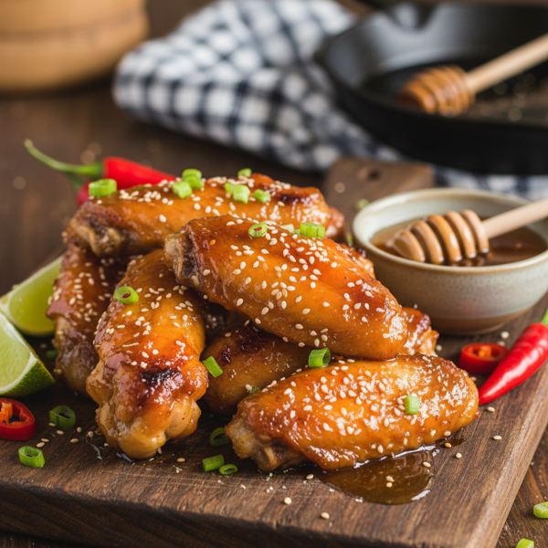 Sticky Honey-Glazed Chicken Wings recipe