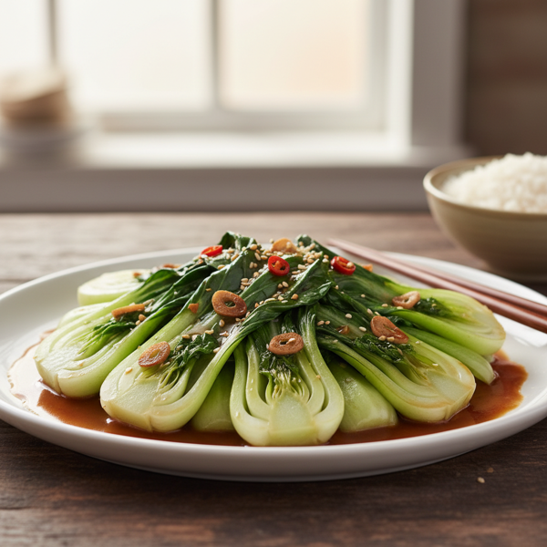 Stir-Fried Bok Choy with Oyster Sauce recipe