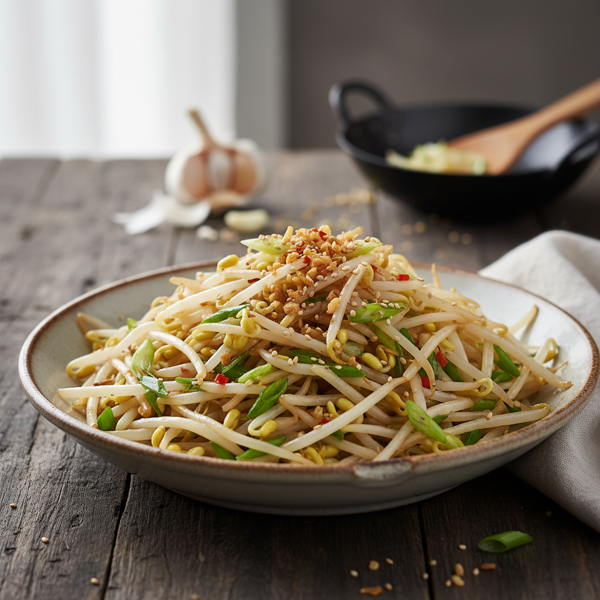 Stir-Fried Garlic Bean Sprouts recipe
