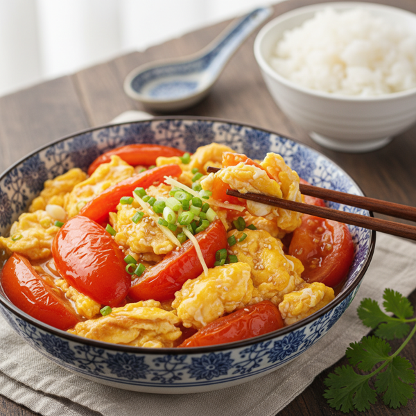 Stir-Fried Tomatoes and Eggs: A Chinese Comfort Dish recipe
