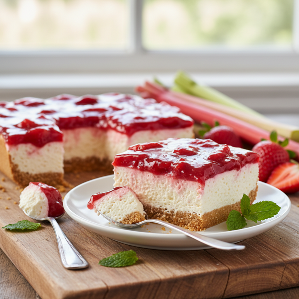 Strawberry-Rhubarb Cream Cheese Delight recipe