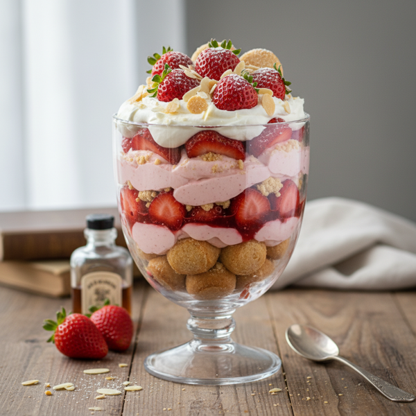 Strawberry Amaretto Bliss Trifle recipe