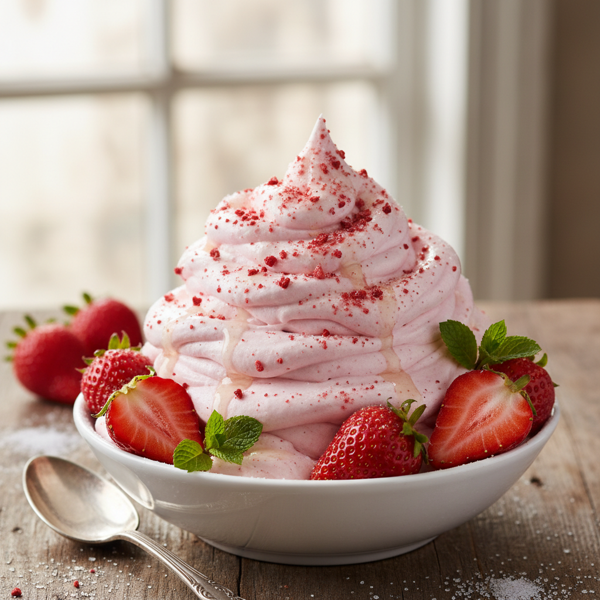 Strawberry Cloud Frosting recipe