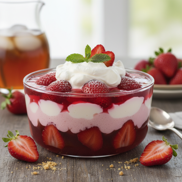 Strawberry Cream Cheese Jello Delight recipe