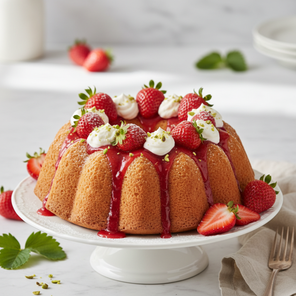 Strawberry Delight Angel Cake Mold recipe