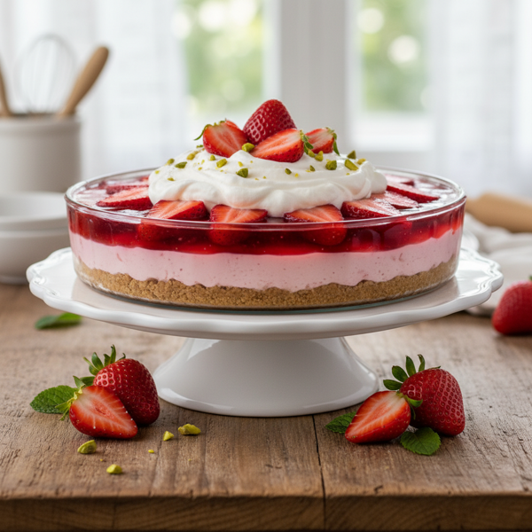 Strawberry Delight Jell-O Pie recipe