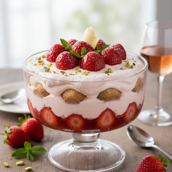 Strawberry Delight Tiramisu recipe