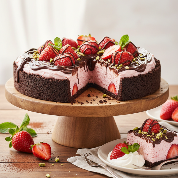 Strawberry Dream Chocolate Pie recipe