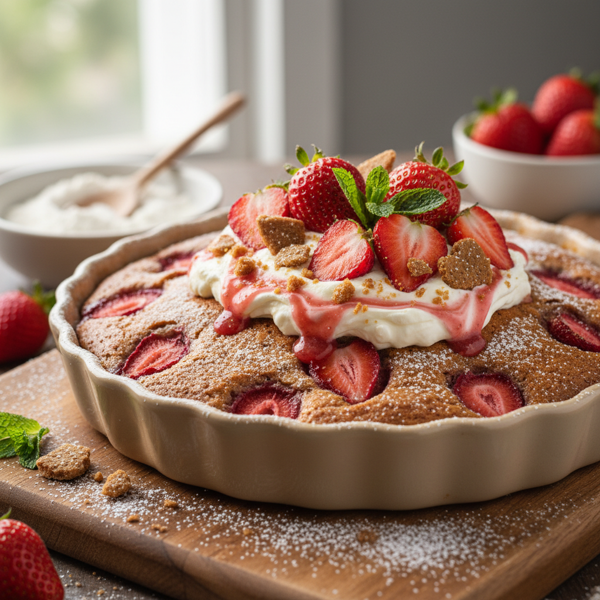 Strawberry Gingerbread Delight recipe