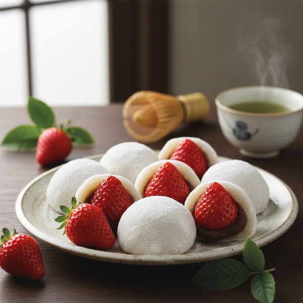 Strawberry Mochi Delight - Ichigo Daifuku recipe
