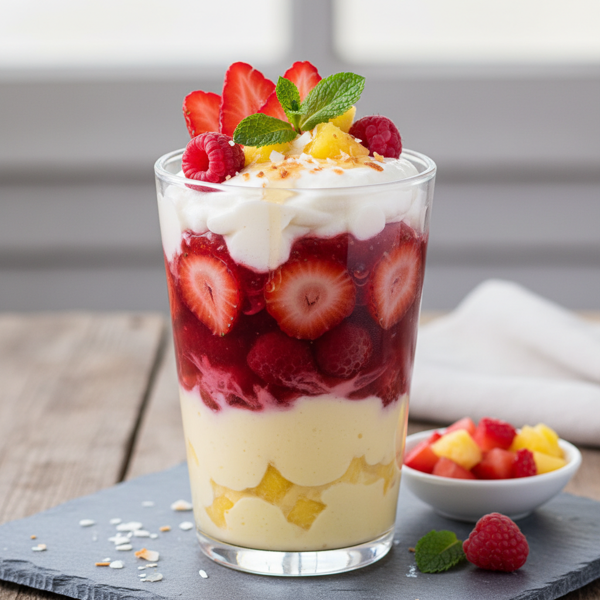 Strawberry Pineapple Protein Delight recipe