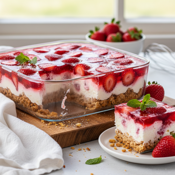 Strawberry Pretzel Delight recipe