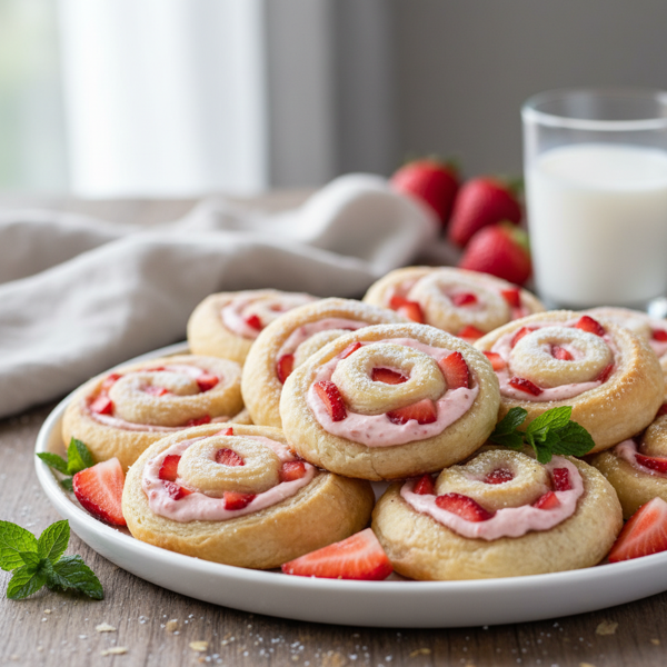 Strawberry & Cream Cheese Delight Pinwheels recipe