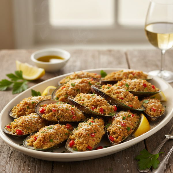 Stuffed Adriatic Mussels recipe