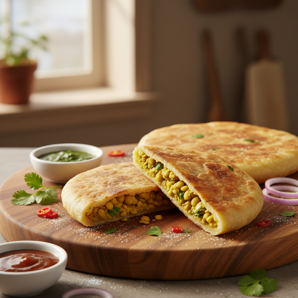 Stuffed Dhal Puri recipe