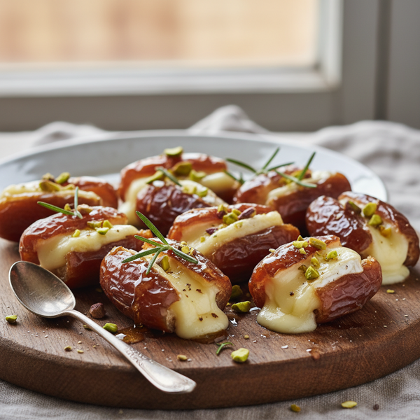 Stuffed Fresh Dates with Creamy Brie recipe