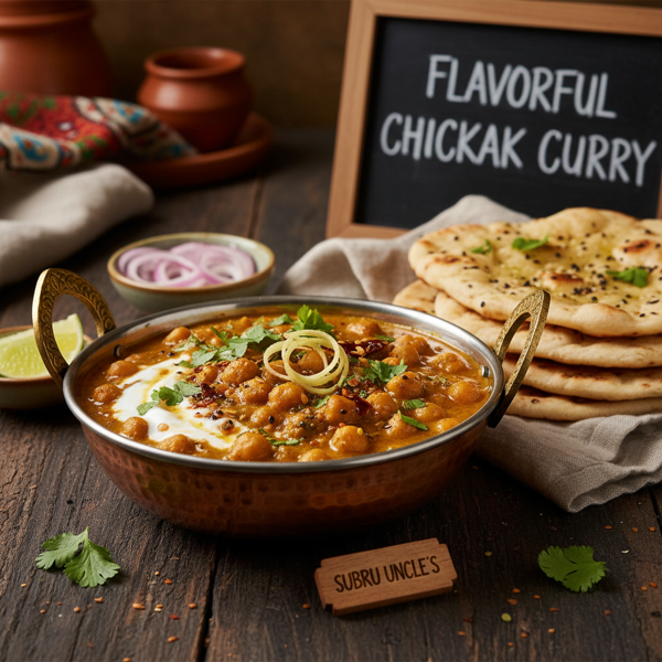 Subru Uncle's Flavorful Chickpea Curry recipe