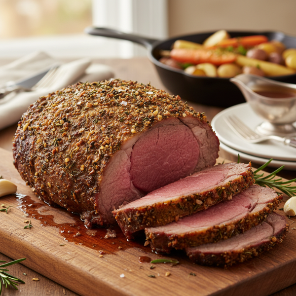 Succulent Herb-Crusted Prime Rib recipe