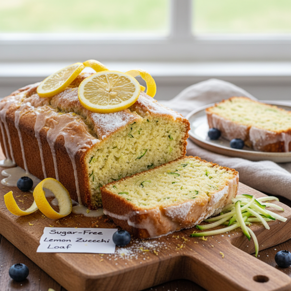 Sugar-Free Lemon Zucchini Loaf recipe