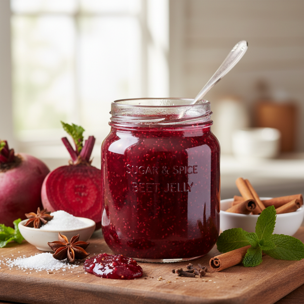 Sugar & Spice Beet Jelly recipe