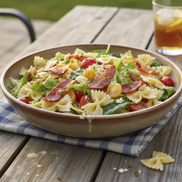 Summer BLT Bow Tie Pasta Delight recipe