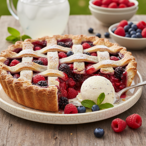Summer Berry Bliss Pie recipe