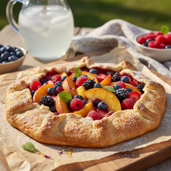 Summer Bliss Fruit Crostata recipe