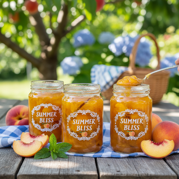 Summer Bliss Peach Preserves recipe