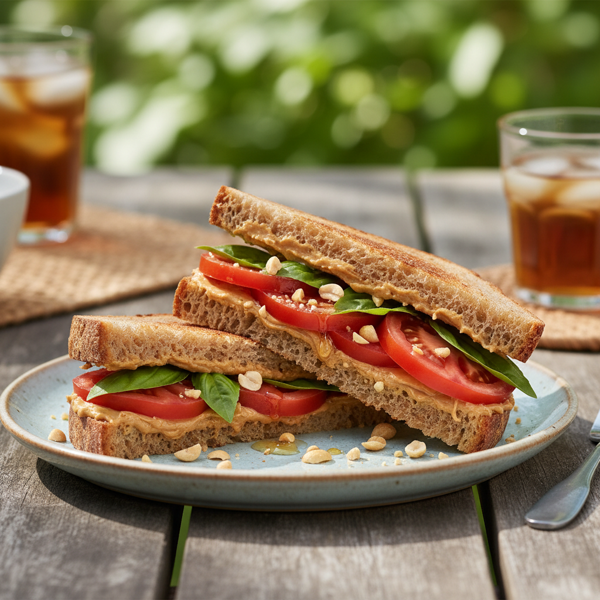 Summer Bliss Tomato-Peanut Butter Delight Sandwich recipe