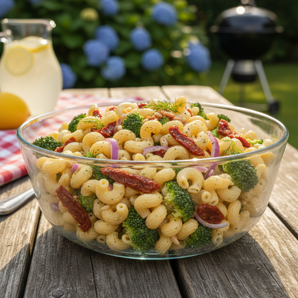 Summer Delight Bacon-Pasta Broccoli Salad recipe