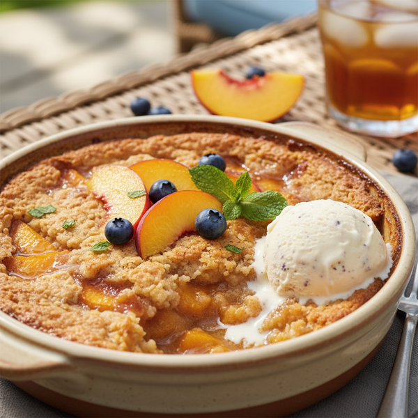 Summer Delight Peach Cobbler recipe
