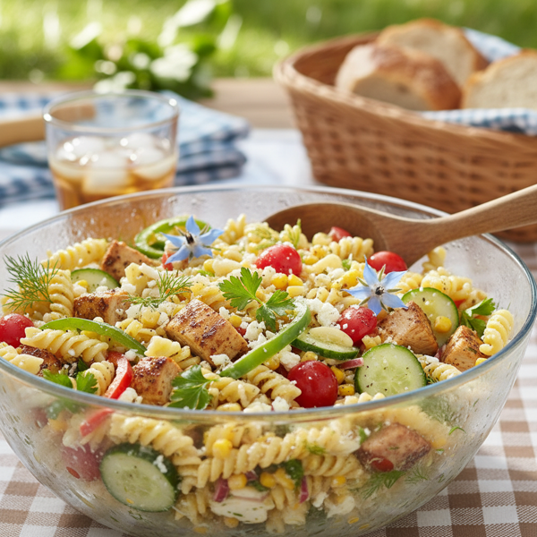 Summer Delight Turkey Twist Pasta Salad recipe