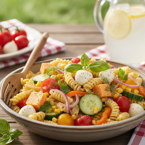 Summer Harvest Wisconsin Cheese Pasta Salad recipe