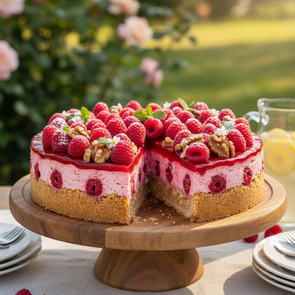 Summer Memories Raspberry Walnut Torte recipe