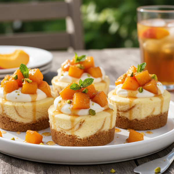 Summer Peach Dream Cheesecake Cupcakes recipe