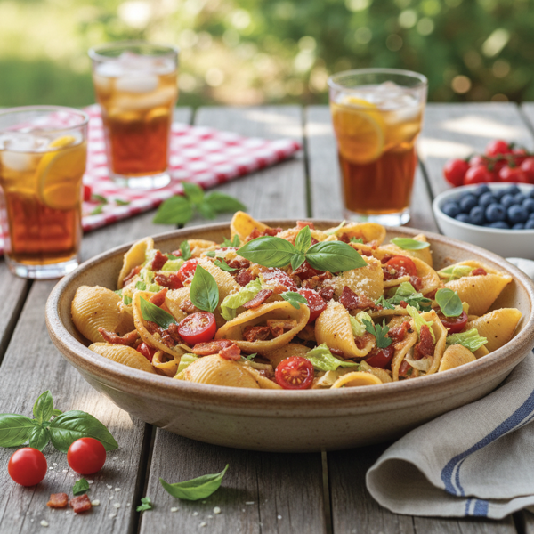 Summertime BLT Pasta Shells recipe