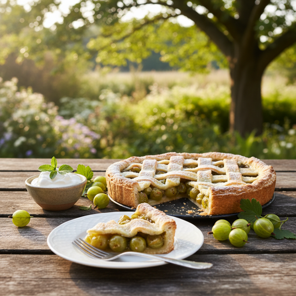 Summertime Gooseberry Delight Pie recipe