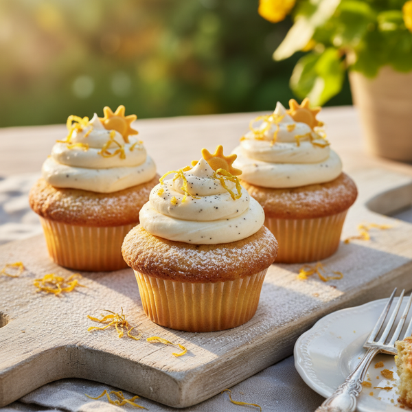 Sun-Kissed Vanilla Delight Cupcakes recipe