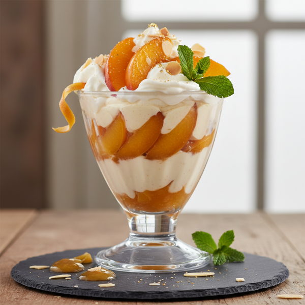 Sunburst Peach Cream Delight recipe