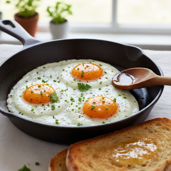 Sunny Basted Eggs recipe
