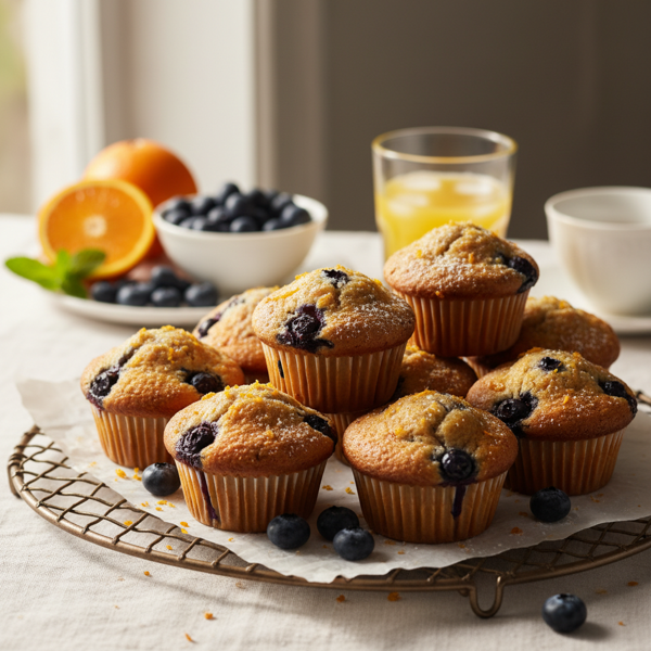 Sunny Blueberry Orange Muffins recipe