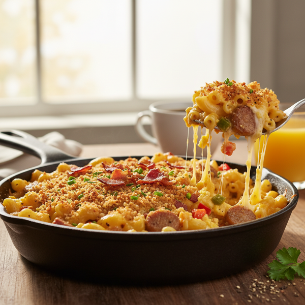 Sunny Breakfast Mac & Cheese Delight recipe