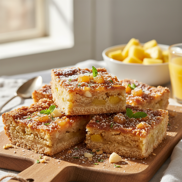 Sunny Pineapple Oatmeal Delight Bars recipe