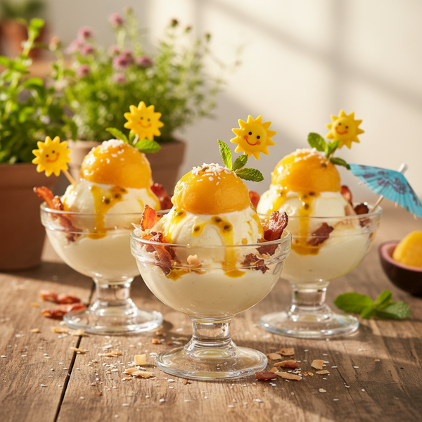 Sunny Side Surprise Sundaes recipe