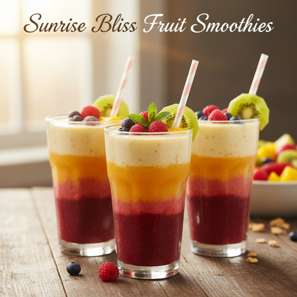 Sunrise Bliss Fruit Smoothies recipe