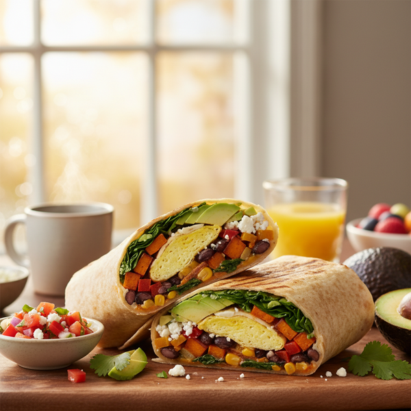 Sunrise Veggie Breakfast Burrito recipe